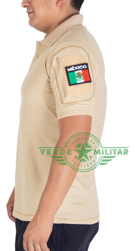 Playera Tactica Polo Camisa Combate Sport Fit  Porta Parches
