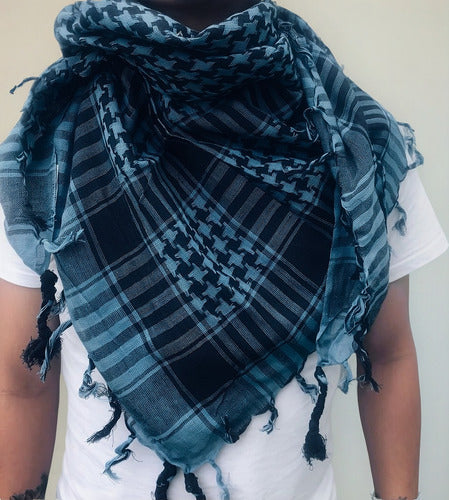 Shemagh Turbante Palestina Árabe Bufanda Militar 100% Algodón Protección Solar Velo Deportivo Moderno Gotcha Airsoft