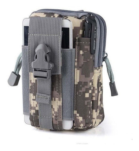 Funda Táctica Molle Úsala En Piernera Mochila Cinturón Chaleco Porta Cartera Audífonos Llaves Celular iPhone Samsung