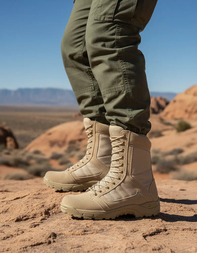 Botas Ultra Ligeras Militares Policiaca Swat Kaki Negra Gris