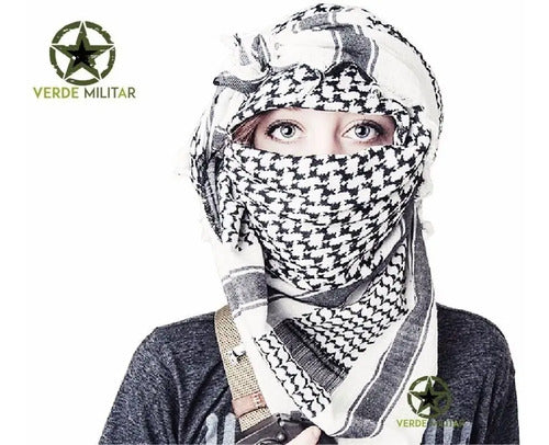 Bufanda Militar Shemagh Palestina Turbante Arabe Original Sixka 707 Gotcha Airsoft Policía