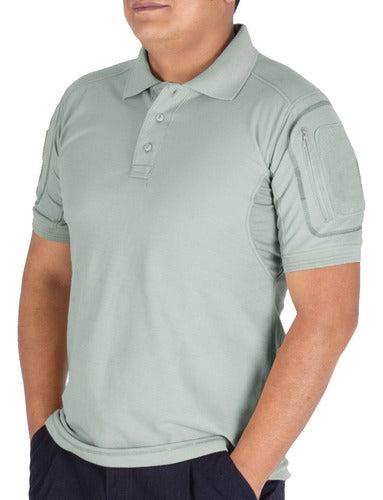 Playera Tactica Polo Camisa Combate Sport Fit  Porta Parches