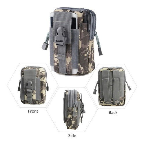 Funda Táctica Militar Bolsa Cartera Botiquín Accesorio Molle Cinturón Mochila Chaleco Port