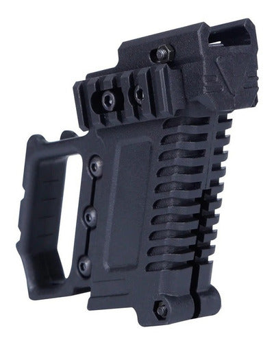 Empuñadura Portacargador Riel Montura Arma Pistola Glock