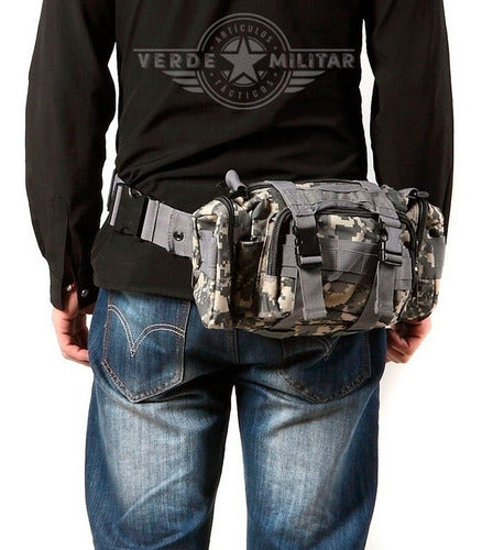 Mochila Táctica Militar Multiformas Maletín Cangurera Bolsa Pouch Molle Cartera De Viaje E