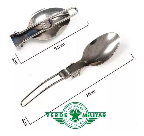 Cubiertos Militar Plegables Campismo Outdoor Envío Gratis