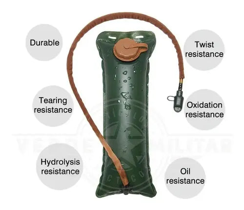 Bolsa De Agua Hidratación 3l Para Mochila Táctica