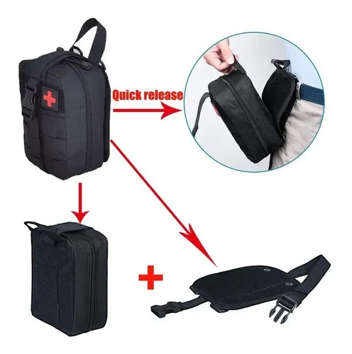 Bolsa Táctica Pouch Sistema Molle Para Chaleco O Mochilas
