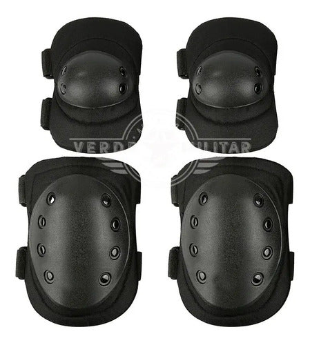 Kit De Protección Rodilleras Y Coderas Patines Patineta Bici