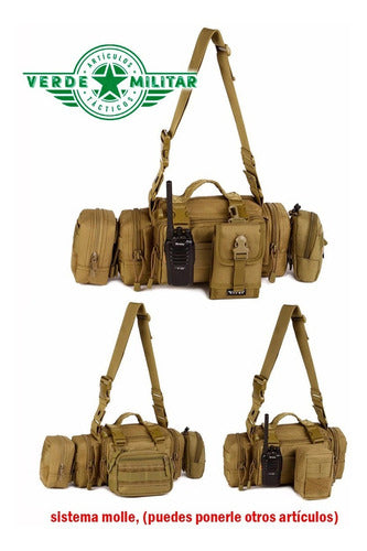 Mochila Táctica Militar Multiformas Maletín Cangurera Bolsa Pouch Molle Cartera De Viaje E