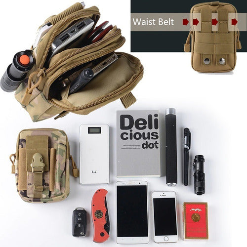 Funda Táctica Militar Bolsa Cartera Botiquín Accesorio Molle Cinturón Mochila Chaleco Port