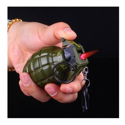 Encendedor De Metal Creativo Militar, Mechero Y Llavero
