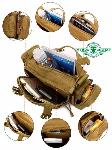 Mochila Maletin Militar Tactica Pounch Pechera Cangurera