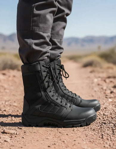 Botas Ultra Ligeras Militares Policiaca Swat Kaki Negra Gris