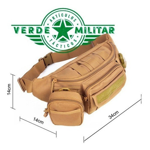 Mochila Cangurera Táctica Militar Mariconera Molle Cartera D Viaje Turista Excursión Campi
