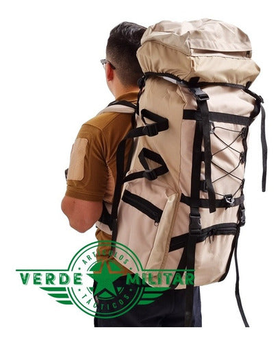 Mochila Táctica Grande De Viaje Camping Excursiones Alpinismo Senderismo Pesca Caza Bolsa Deportiva Cómoda Y Ligera
