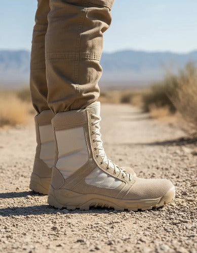 Botas Ultra Ligeras Militares Policiaca Swat Kaki Negra Gris