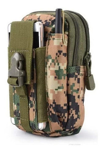 Funda Táctica Molle Úsala En Piernera Mochila Cinturón Chaleco Porta Cartera Audífonos Llaves Celular iPhone Samsung