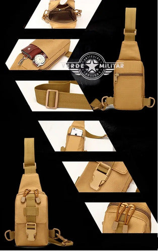 Funda Cartera Táctica Bolsa Cruzada De Seguridad Para Viaje Porta Celular Objetos Personal