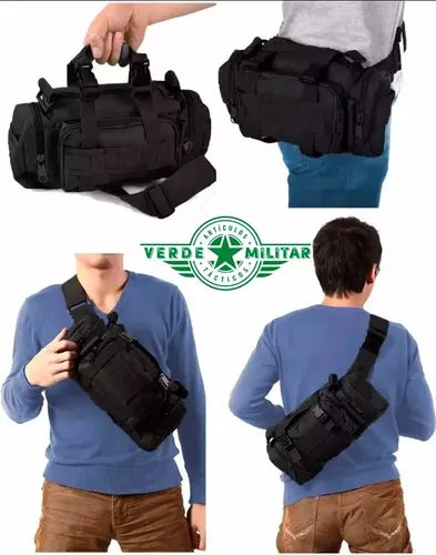 Mochila Táctica Militar Multiformas Maletín Cangurera Bolsa Pouch Molle Cartera De Viaje E