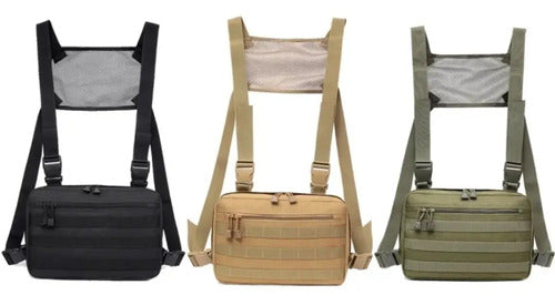 Mochila Táctica Militar Pechera Cruzada De Hombro Bolsa De Viaje Deportiva Trabajo Camping