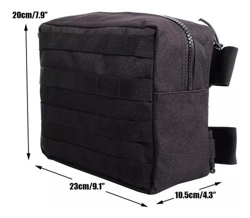 Mochila Piernera Trabajo Molle Porta Cargador Oculto Caza