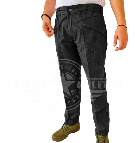 Pantalon De Bolsas Tactico Comando Ripstop