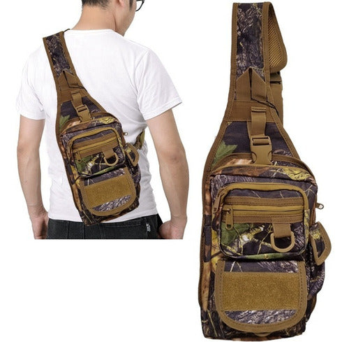 Mochila Pechera Mariconera Maletín Lonchera Bolsa Táctica Cruzada Molle Multiformas De Viaje Trabajo Porta Arma Cartera