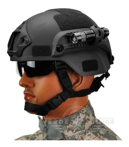 Casco Militar Táctico Policia Gotcha Paintball Airsoft Moto
