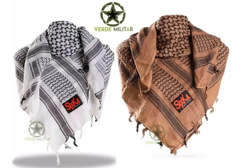 Bufanda Militar Shemagh Palestina Turbante Arabe Original Sixka 707 Gotcha Airsoft Policía