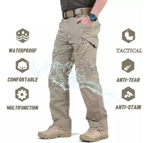 Pantalon De Bolsas De Cargo Tela Ripstop Antirrasgadura