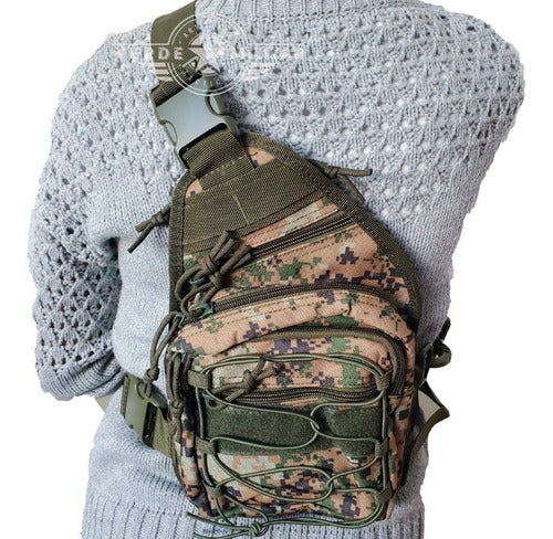 Mochila Tactica Cruzada Mariconera Pechera Bolsa Oculta Arma