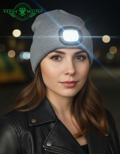 Gorro Gorra Con Luz Led Para Bicicleta Running Vigilante