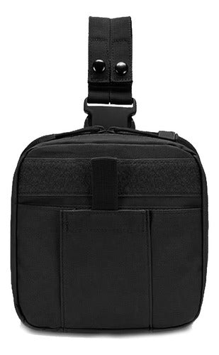 Mochila Piernera Táctica Militar Bolsa Muslera Cangurera Cartera De Viaje Paseos Al Aire Libre Actividades Moto Turismo