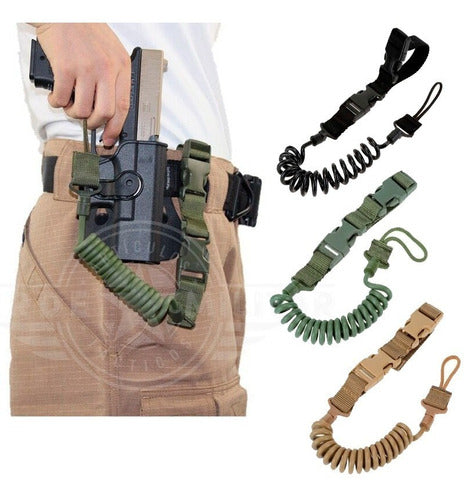 Recuperador De Arma Airsoft Gotcha Correa De Gafete Cartera