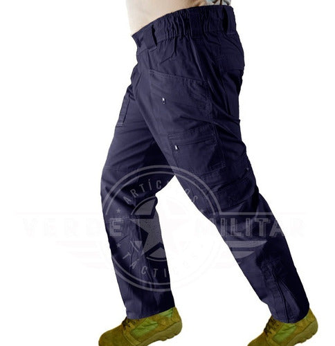 Pantalon De Bolsas Tactico Comando Ripstop