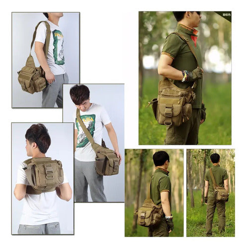 Mochila Tactica Militar Pechera Mariconera Pushpack Bolsa De Viaje Cangurera Cruzada Molle