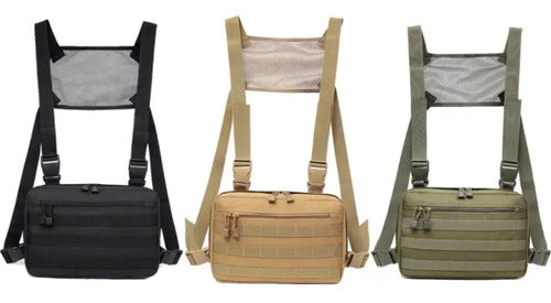 Mochila Táctica Militar Pechera Cruzada De Hombro Bolsa De Viaje Deportiva Trabajo Camping