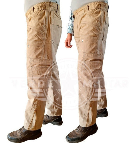 Pantalon De Bolsas Tactico Comando Ripstop