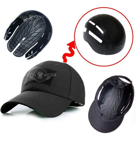 Casco Protector De Cabeza Adaptable A Cualquier Gorra