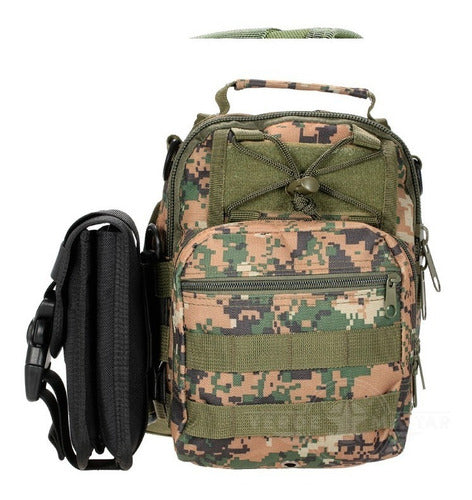 Funda Cartera Militar Porta Celular Bolsa Táctica A La Cintura Molle Úsala En Cinturón Mochila Chaleco Piernera Accesori