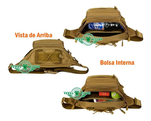 Mochila Cangurera Táctica Militar Molle Mariconera Cartera De Viaje Camping Excursión Alpi