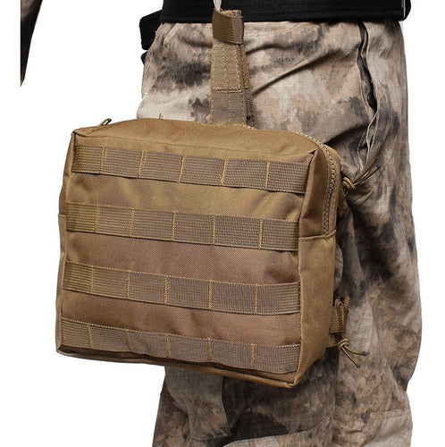 Mochila Piernera Trabajo Molle Porta Cargador Oculto Caza