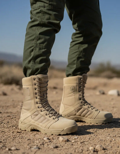 Botas Ultra Ligeras Militares Policiaca Swat Kaki Negra Gris