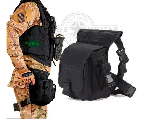 Mochila Piernera Táctica Bolsa De Viaje Muslera Cangurera Porta Arma Herramientas Excursió
