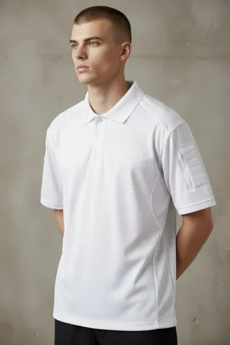 Playera Polo Táctica Manga Corta Ligera Sport Porta Parche
