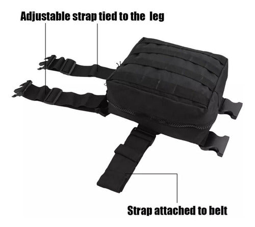 Mochila Piernera Trabajo Molle Porta Cargador Oculto Caza