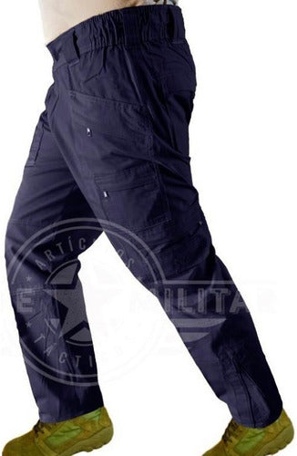 Pantalon De Bolsas Tactico Comando Ripstop
