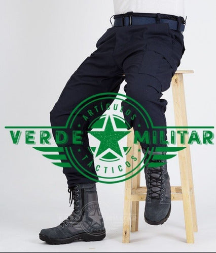 Pantalon De Bolsas Tactico Comando Seguridad Gabardina