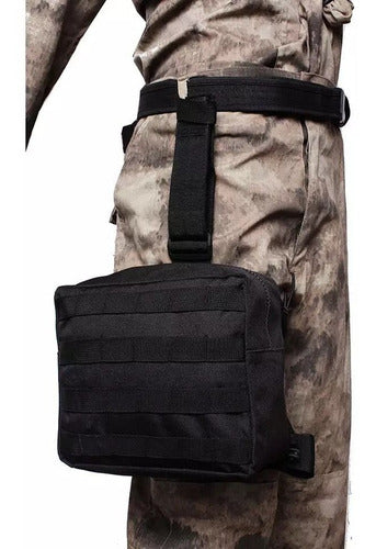 Mochila Piernera Trabajo Molle Porta Cargador Oculto Caza